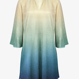 Ombre Metallic Tunic - Aqua Gradient - Simply Beach UK