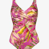 Pink Heart Wrap Front Swimsuit - Pink Blush - Simply Beach UK