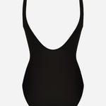 Tobacco Fields Detail Front Swimsuit - Tabac Black - Simply Beach UK