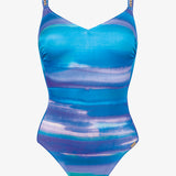 Blue Symphony Triple Strap Swimsuit - Aqua Flow - Simply Beach UK