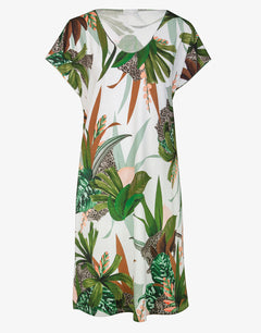 Floral Safari Beach Dress - White Jungle - Simply Beach UK
