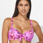 Tropic Radiance Underwired Bikini Top - Electric Pink - Simply Beach UK