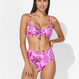 Tropic Radiance Underwired Bikini Top - Electric Pink - Simply Beach UK