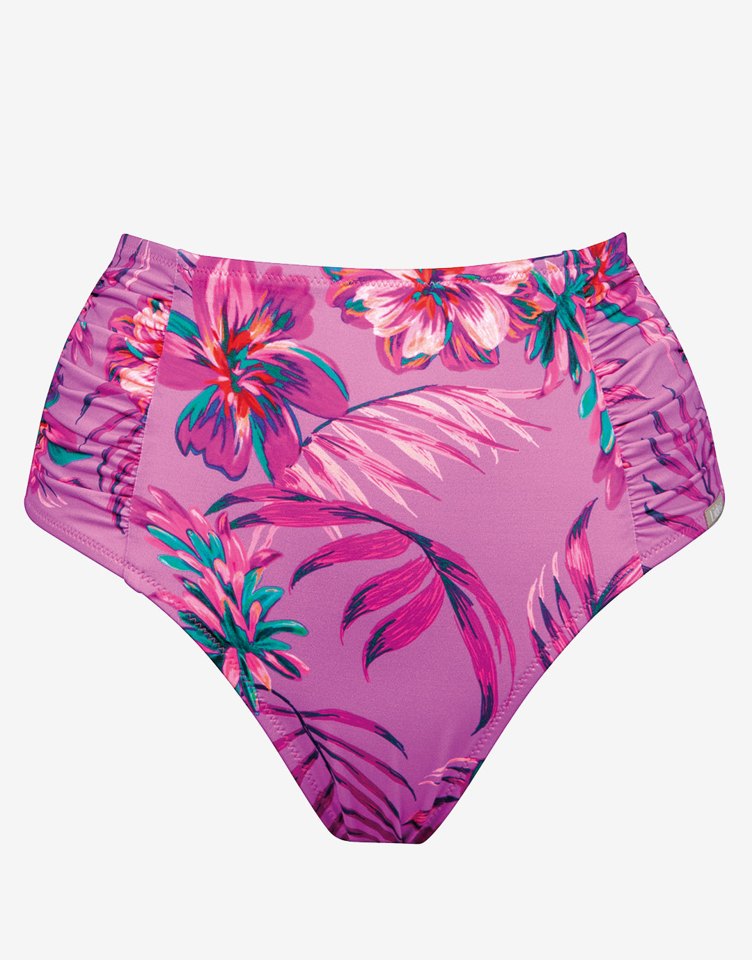 Tropic Radiance High Waist Bikini Pant - Electric Pink - Simply Beach UK