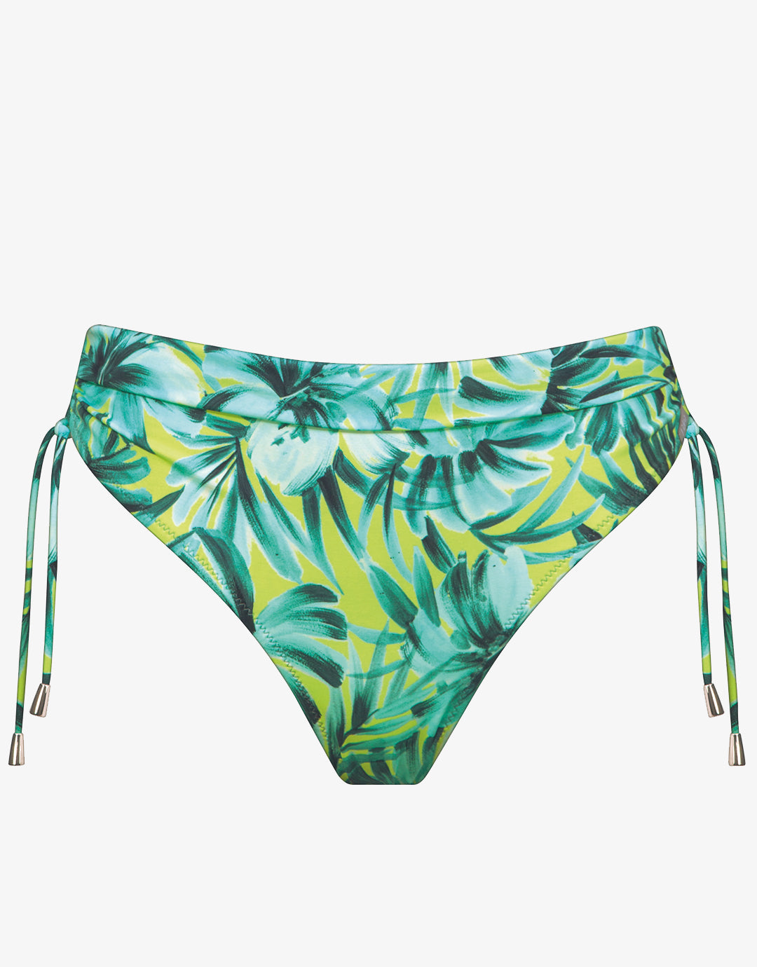 Floral Flashback Adjustable Bikini Pant - Aquatic Green - Simply Beach UK