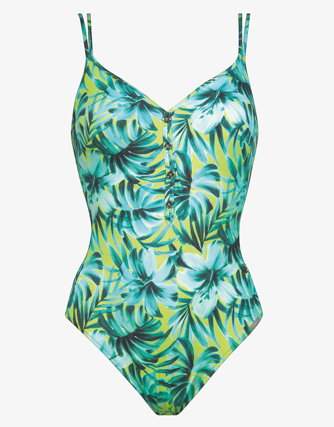 Floral Flashback Underwired Swimsuit - Aquatic Green - Simply Beach UK