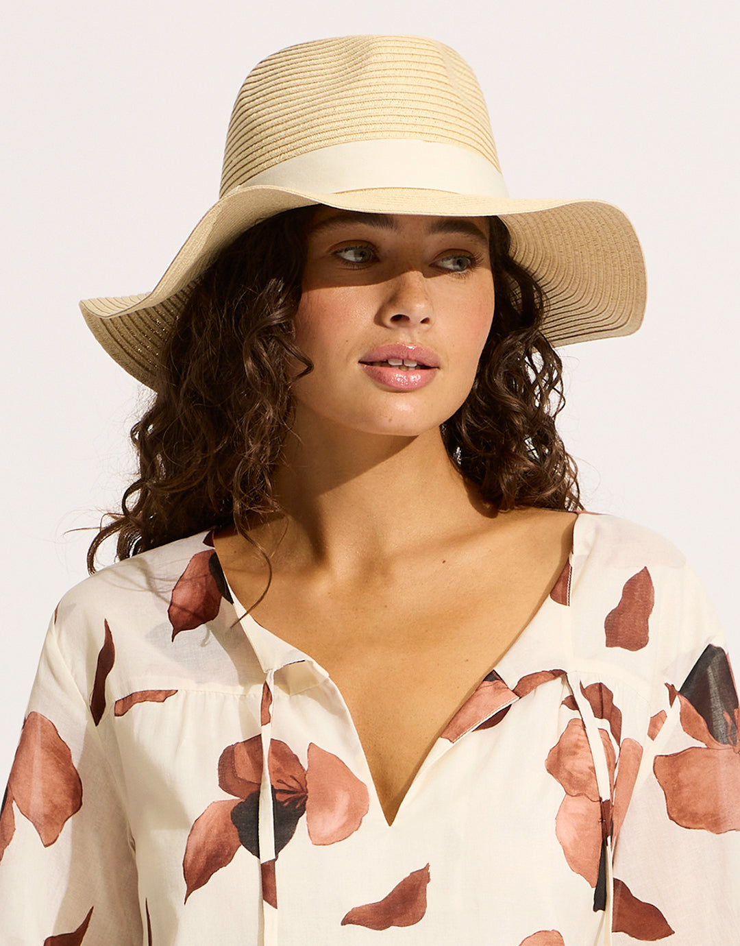 Shady Lady Collapsible Fedora - Natural - Simply Beach UK