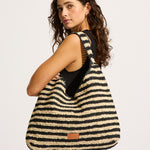 Raffia Stripe Tote Bag - Simply Beach UK