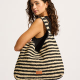 Raffia Stripe Tote Bag - Simply Beach UK