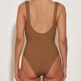 Celine Swimsuit with Tonal Hoops - Metallic Cocoa - Simply Beach UK