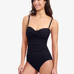 Profile Tutti Frutti Bandeau Swimsuit - Black - Simply Beach UK