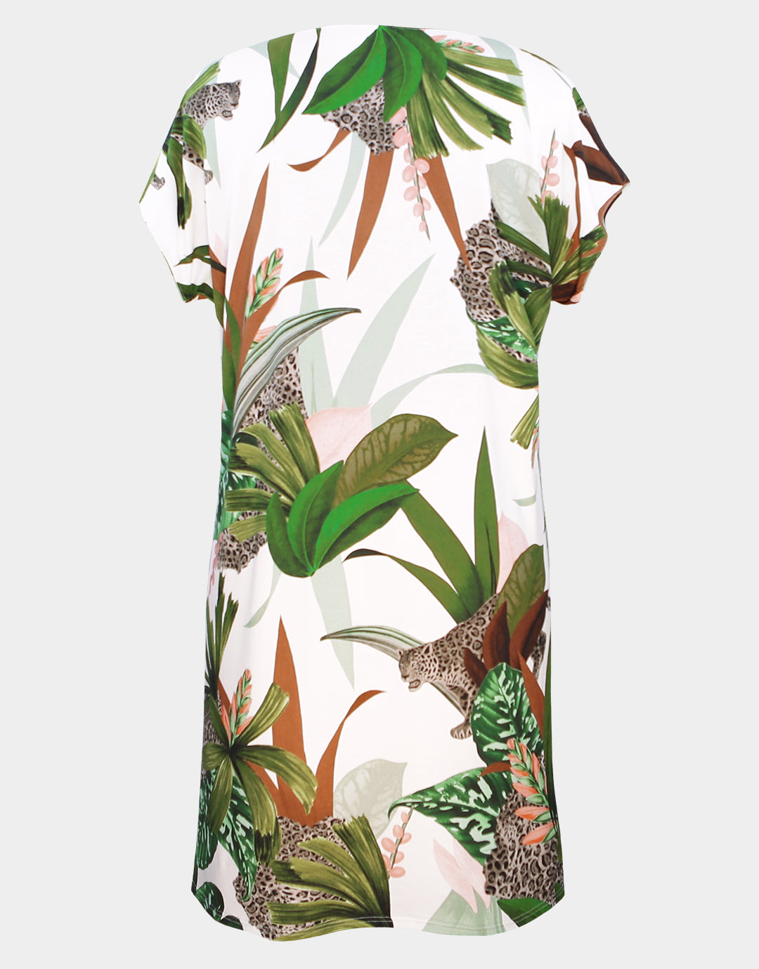 Floral Safari Beach Dress - White Jungle - Simply Beach UK