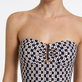 Rio Moulded Bandeau Swimsuit - Ink - Simply Beach UK