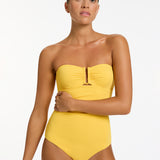 Alessia Bandeau Swimsuit - Sunflower - Simply Beach UK