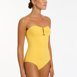 Alessia Bandeau Swimsuit - Sunflower - Simply Beach UK