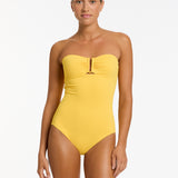 Alessia Bandeau Swimsuit - Sunflower - Simply Beach UK