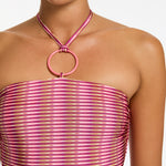 Alessia Geo Halter Swimsuit - Peony - Simply Beach UK