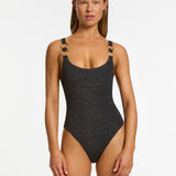 Tirari Nights Scoop Neck Swimsuit - Black - Simply Beach UK