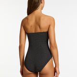 Tirari Nights Bandeau Swimsuit - Black - Simply Beach UK