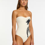 Elora Infinity Bandeau Swimsuit - Cream - Simply Beach UK