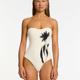 Elora Infinity Bandeau Swimsuit - Cream - Simply Beach UK