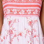 Cherry Blossom Tie Back Dress - Rose and Red - Simply Beach UK