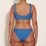 Juno Bikini Set - Metallic Denim - Simply Beach UK