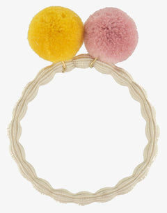 PomPom Hair Tie - Ivory - Simply Beach UK