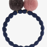 PomPom Hair Tie - Navy - Simply Beach UK