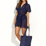 Solid Kea Tunic - Navy - Simply Beach UK