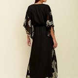 Palm Tree Kaftan - Black - Simply Beach UK