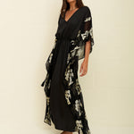 Palm Tree Kaftan - Black - Simply Beach UK