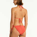 Messina Tie Side Bikini Pant - Flame - Simply Beach UK