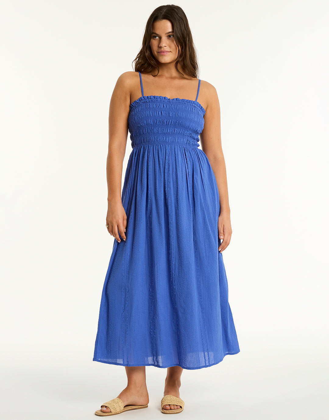 Heatwave Bandeau Dress - Blue - Simply Beach UK