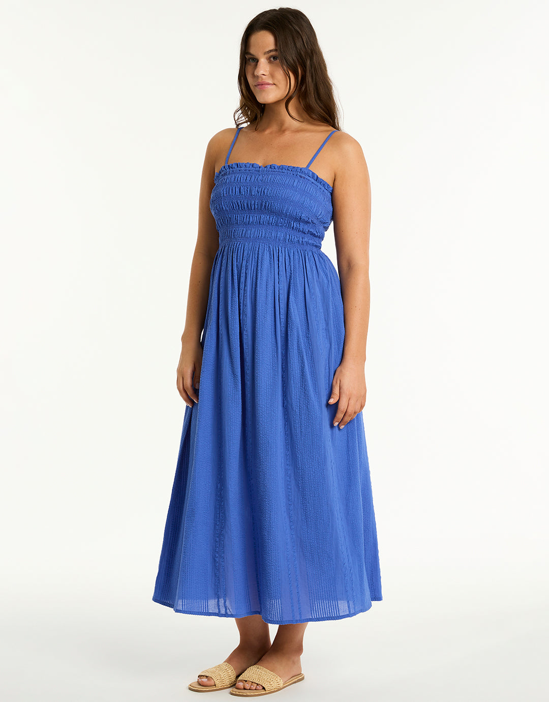 Heatwave Bandeau Dress - Blue - Simply Beach UK