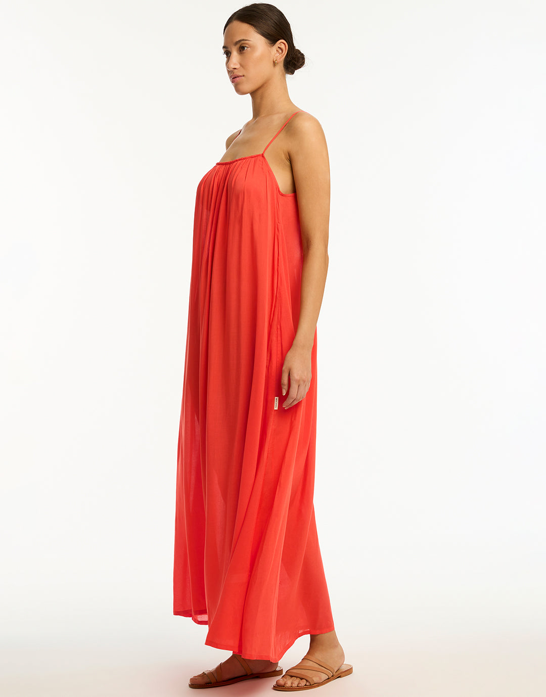 Resort Essentials Maxi Sundress - Flame - Simply Beach UK