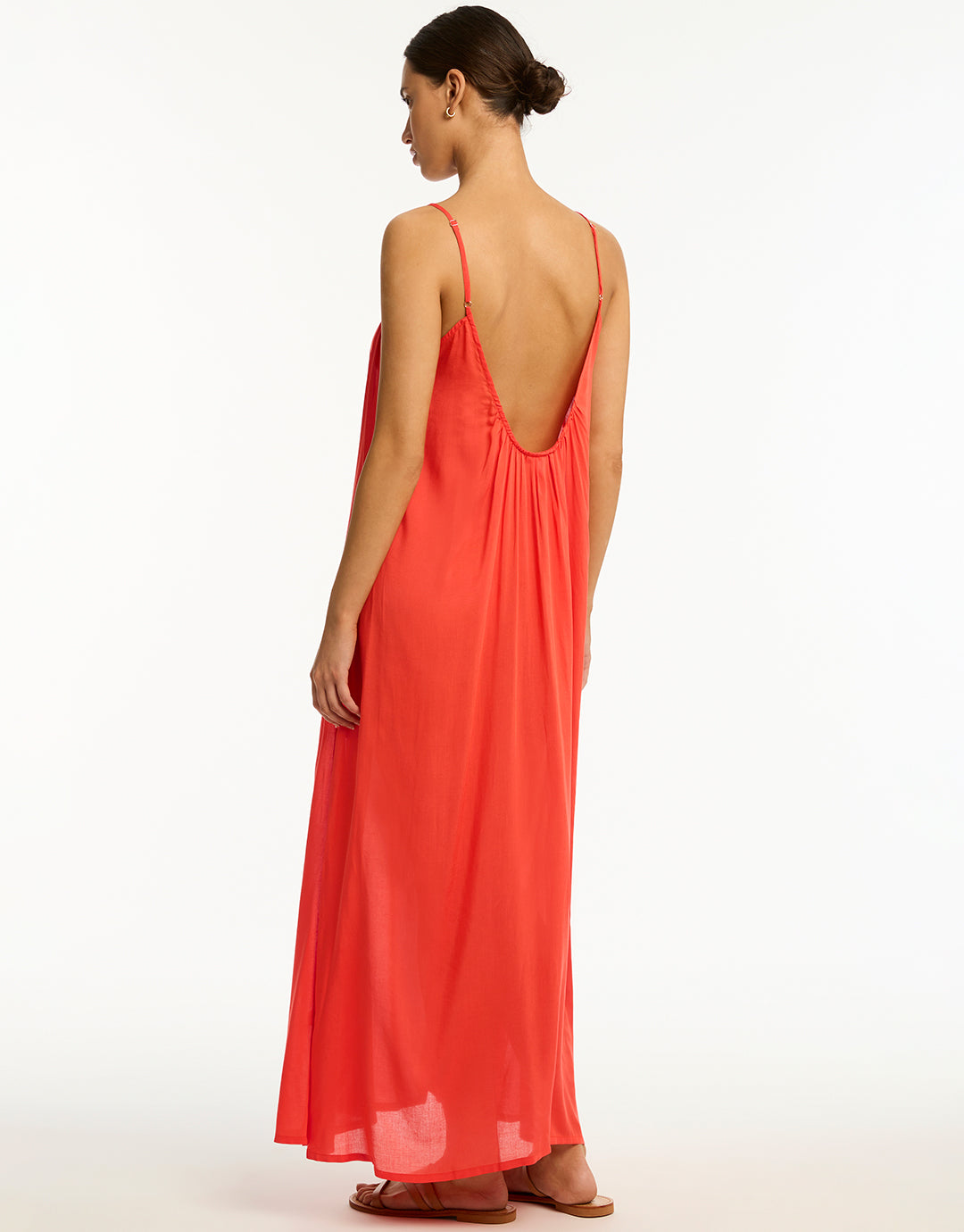 Resort Essentials Maxi Sundress - Flame - Simply Beach UK