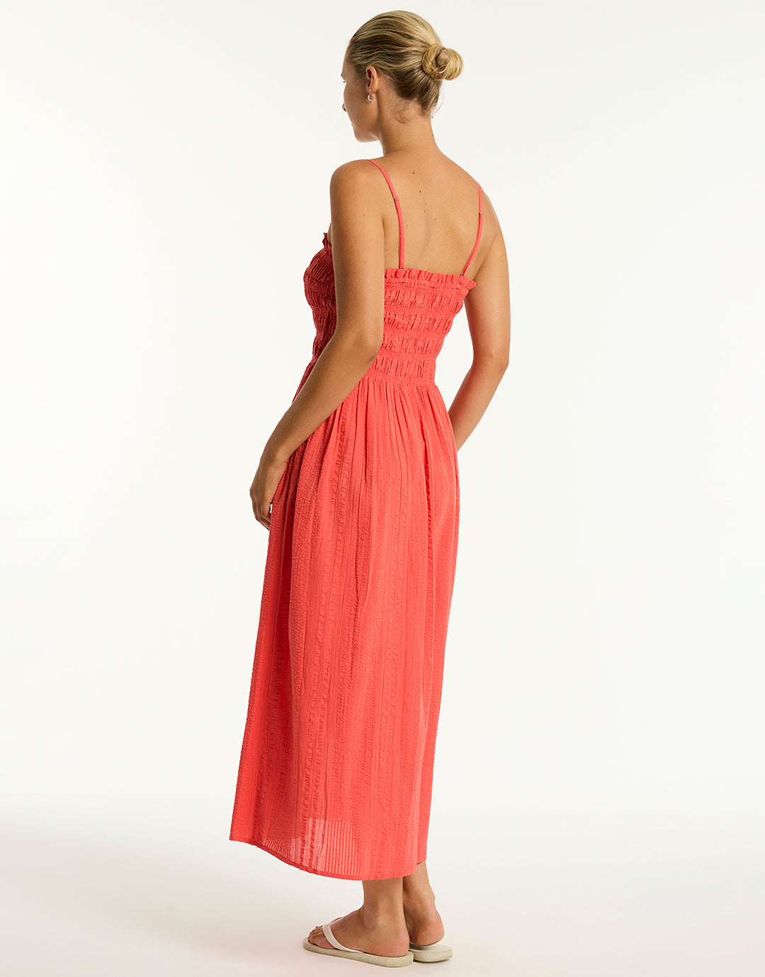 Heatwave Bandeau Dress - Flame - Simply Beach UK