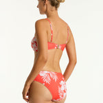 Aloha Twist Bandeau Bikini Top - Flame - Simply Beach UK