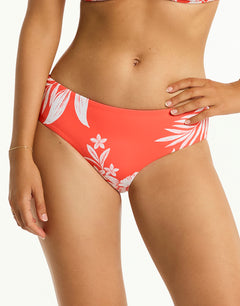 Aloha Mid Bikini Pant - Flame - Simply Beach UK