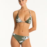 Aloha D Cup Tri Bikini Top - Khaki - Simply Beach UK