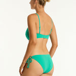 Essentials Edit Twist Bandeau Bikini Top - Evergreen - Simply Beach UK