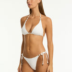 De Soleil Tri Bikini Top - White - Simply Beach UK