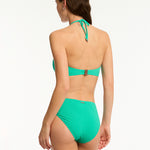 Messina Ring Bandeau Bikini Top - Evergreen - Simply Beach UK