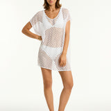 Castaway Kaftan - White - Simply Beach UK