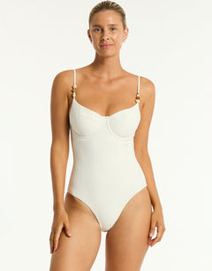 Caracus Balconette Bra Swimsuit - Coconut - Simply Beach UK