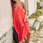 Resort Essentials Maxi Sundress - Flame - Simply Beach UK