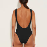 Square Neck Swimsuit - Black - Simply Beach UK