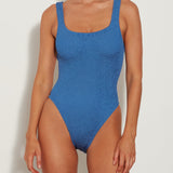 Square Neck Swimsuit - Metallic Denim - Simply Beach UK