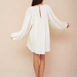 Boho Sleeve Mini Dress - White - Simply Beach UK